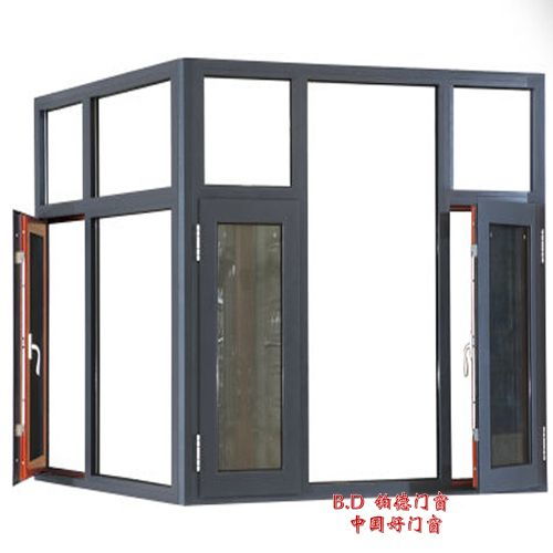 云南贵州广西铂德门窗 优质断桥铝合金平开窗与空调设备的完美结合
